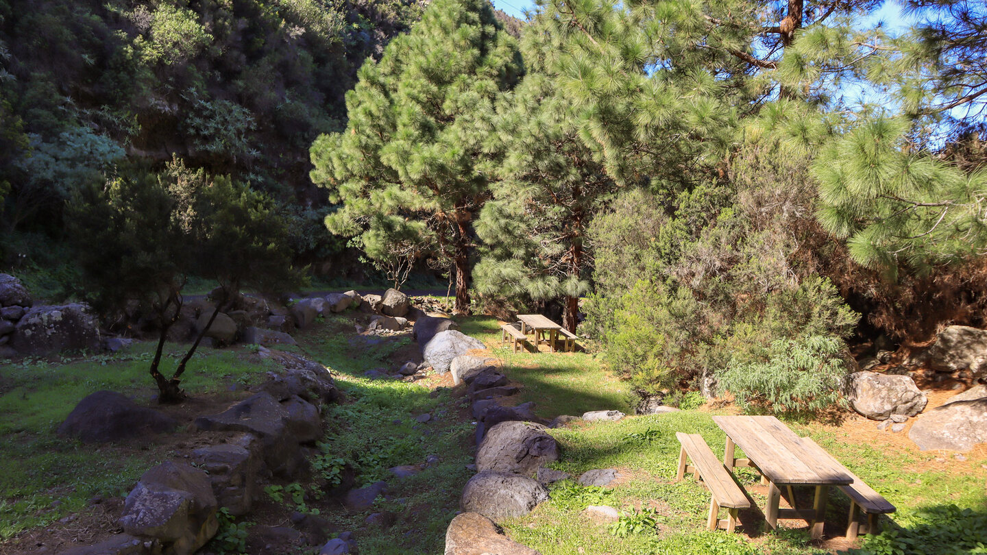 Rastplatz an der Quelle Fuente de la Huerta