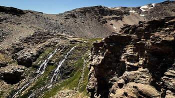 der Wasserfall Las Chorreras Negras in der Sierra Nevada