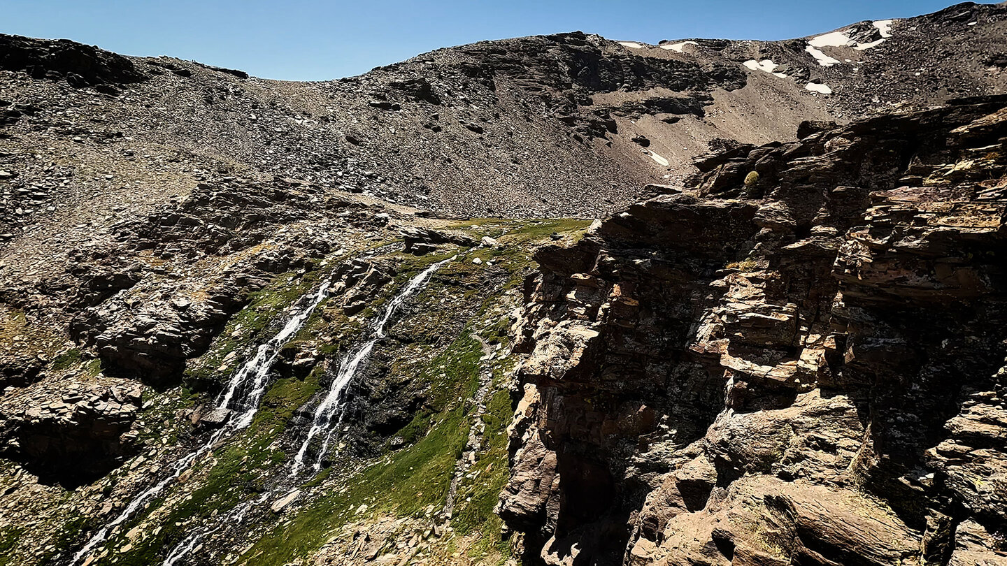 der Wasserfall Las Chorreras Negras in der Sierra Nevada