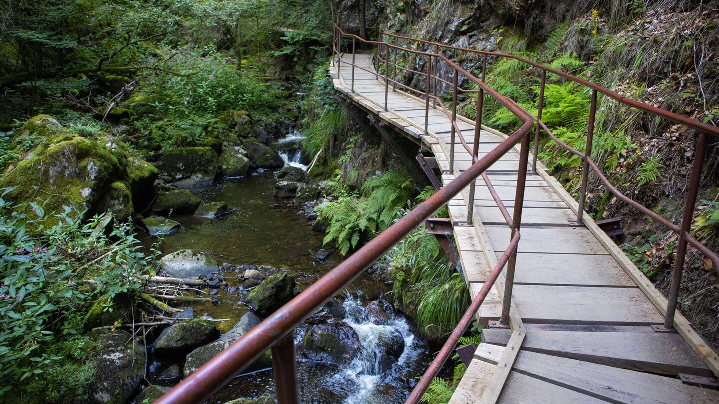 Holzsteg in der Unteren Ravennaschlucht