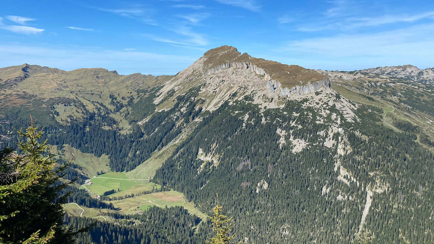 Bergpanorama am Walmendinger Horn in den Allgäuer Alpen Panorama am Walmendinger Horn in den Allgäuer Alpen