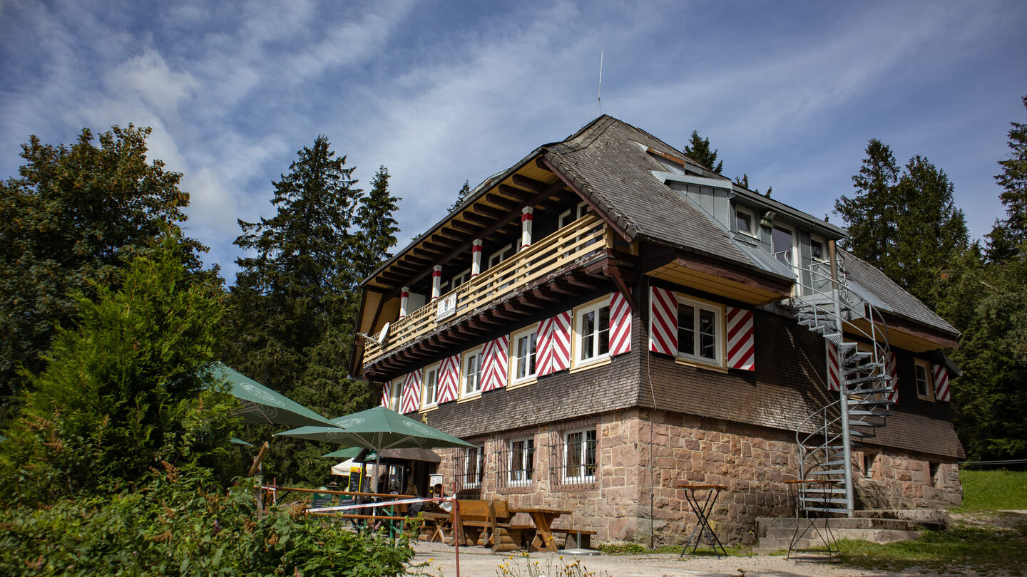 die Darmstätter Hütte am Westweg die Darmstätter Hütte am Westweg