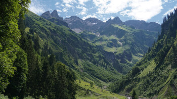 Allgäuer Hauptkamm aus dem Stillachtal