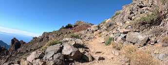 Wanderweg entlang der Gipfelkette der Insel La Palma