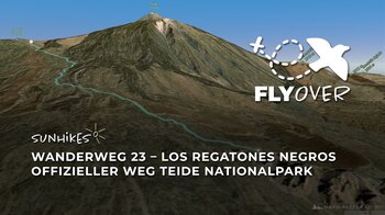 Steiler Aufstieg durch schroffe Lavafelder: Teneriffa Wanderweg 23 (Los Regatones Negros) im Flyover