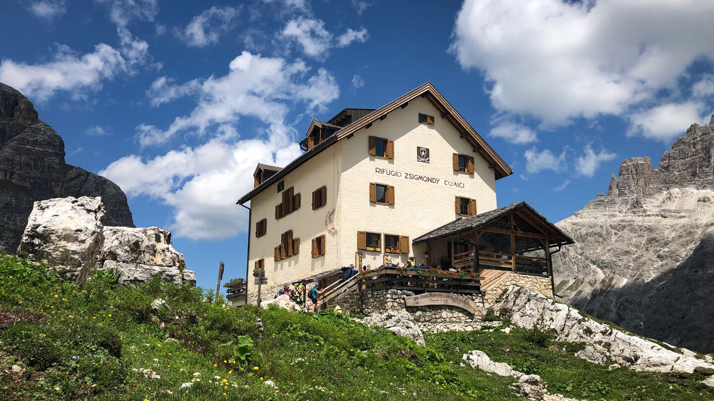 Terrasse an der Zsigmondyhütte