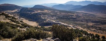 Ausblick vom Picacho übers Bergland von Cabra