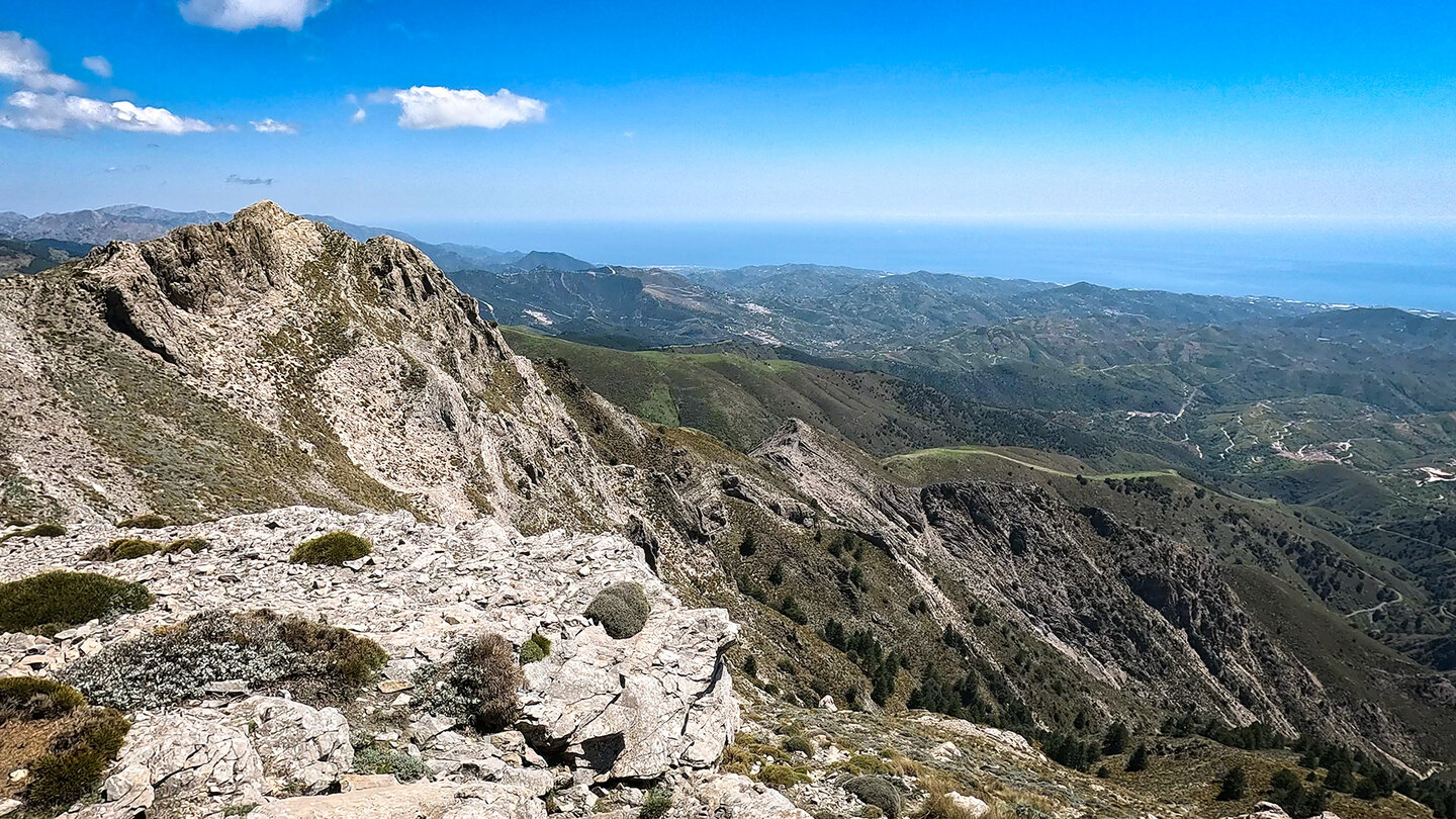 Panorama entlang der Wanderroute zum La Maroma