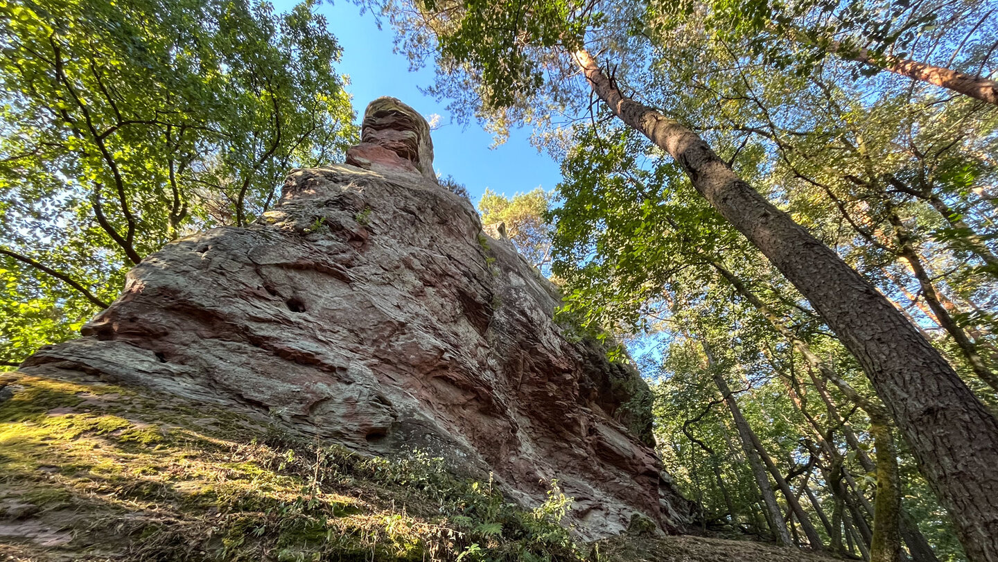 Der Haselstein, eine der markantesten Formationen im Dahner Felsenland.