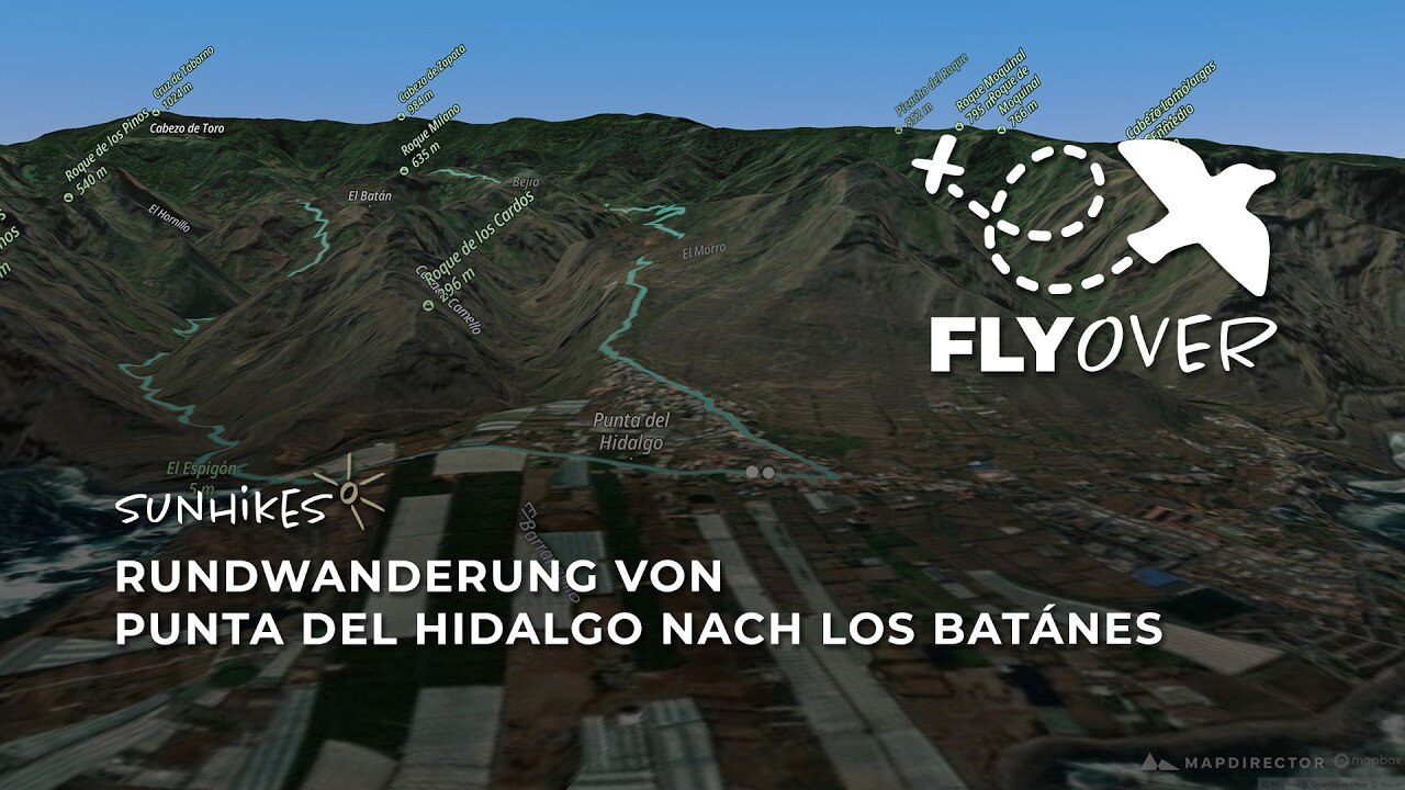 Teneriffa – Großes Schluchten-Abenteuer im Anaga: Die Los Batánes-Runde im virtuellen Flyover Video