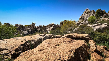Felsformationen auf der Ruta Amarilla im El Torcal