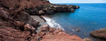 die Playa Roja nahe Cala de Tacorón auf El Hierro