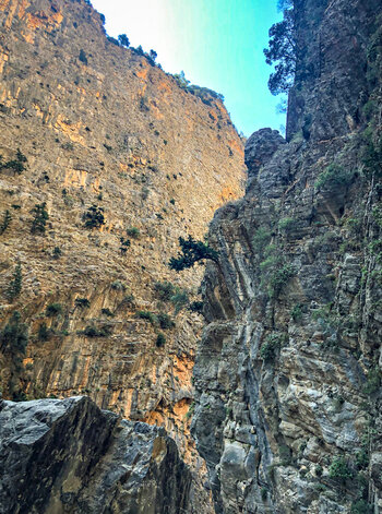 Felslandschaft der Samaria Schlucht
