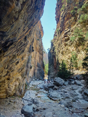 Route durch die Samaria-Schlucht