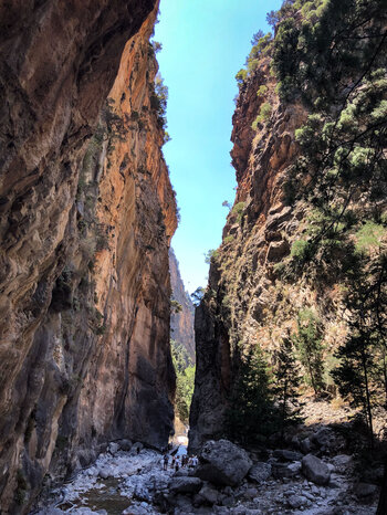 die Landschaft der Samaria Schlucht entstand vor über 13 Millionen Jahren