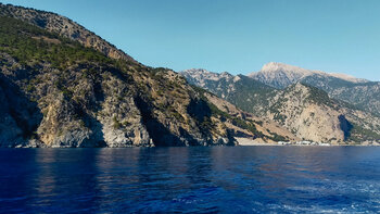Panoramablick zu den Lefka Ori im Westen Kretas