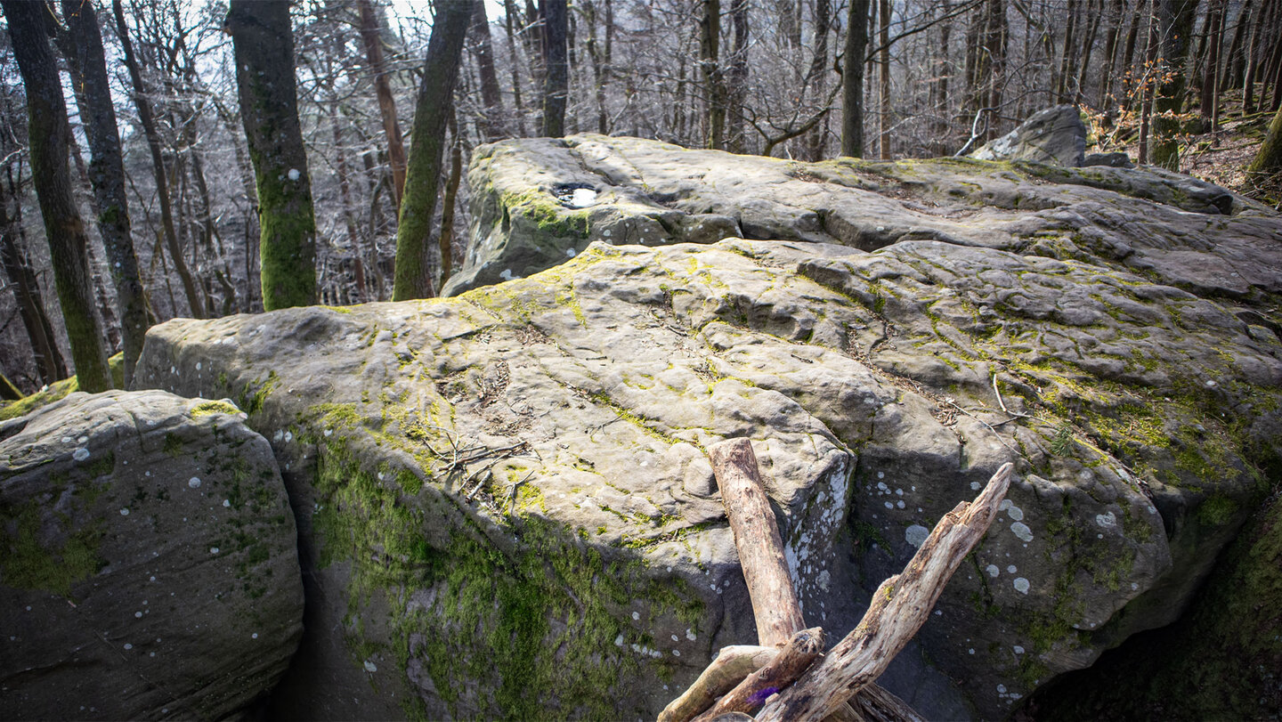 Felsplateaus im Felsenmeer am Zwergberg