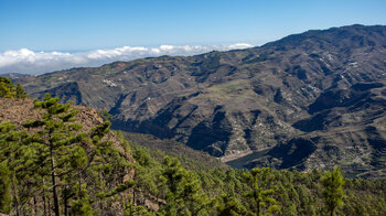 Ausblick über den Norden Gran Canarias vom Naturpark Tamadaba
