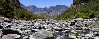 die Playa de Taburiente gilt als das Herz der Caldera