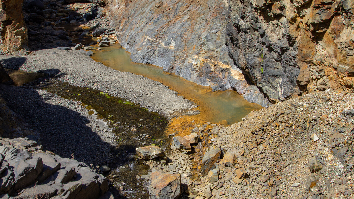 der Zusammenfluss der Gebirgsbäche Rio Almendro Amargo und Rio Rivanceras