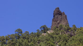 Blick auf die Rückseite des Roque Idafe