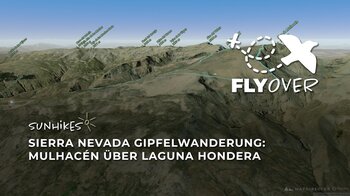 Andalusiens Bergwelt erkunden: 3D-Flyover über den Mulhacén & die Laguna Hondera