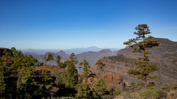 Ausblicke auf die Insel Teneriffa am Horizont