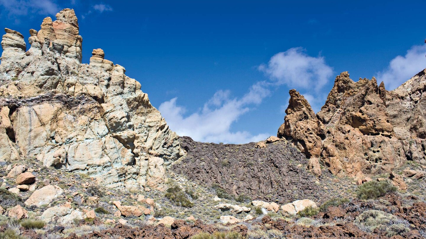 Lavafall auf der Wanderung um die Los Roques