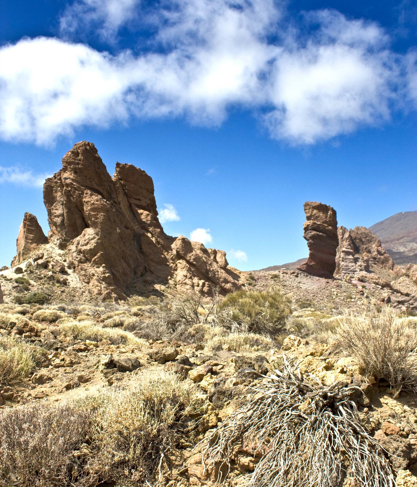 dieLos Roques vom Startpunkt der Wanderung am Mirador de la Ruleta