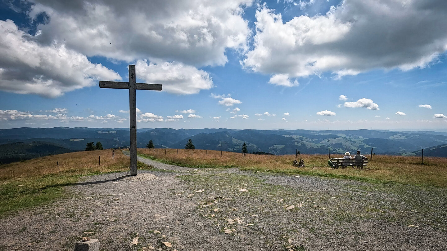 Gipfelkreuz des Belchen im Schwarzwald