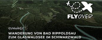 Wanderung von Bad Rippoldsau zum Glaswaldsee im Schwarzwald – Flyover