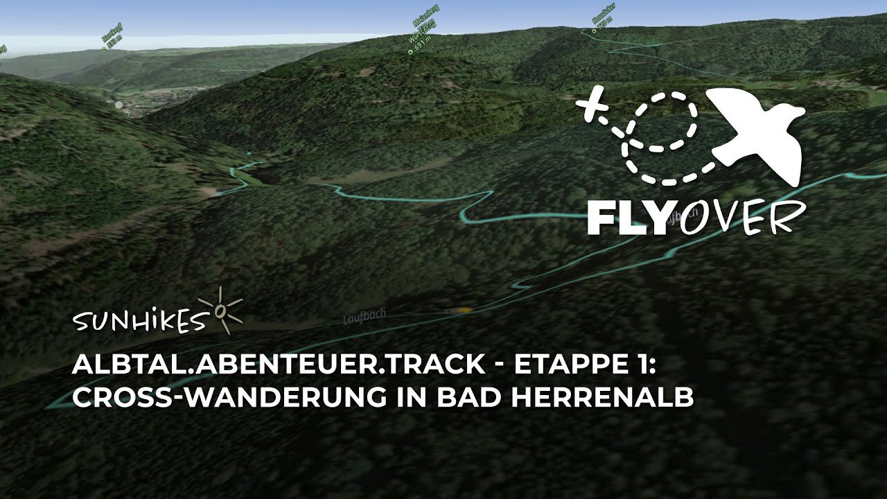 ALBTAL.Abenteuer.Track - Etappe 1: Cross-Wanderung in Bad Herrenalb –Flyover