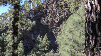 Steilwand im Barranco de Jieque