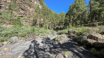 Bachbett im Barranco de Jieque