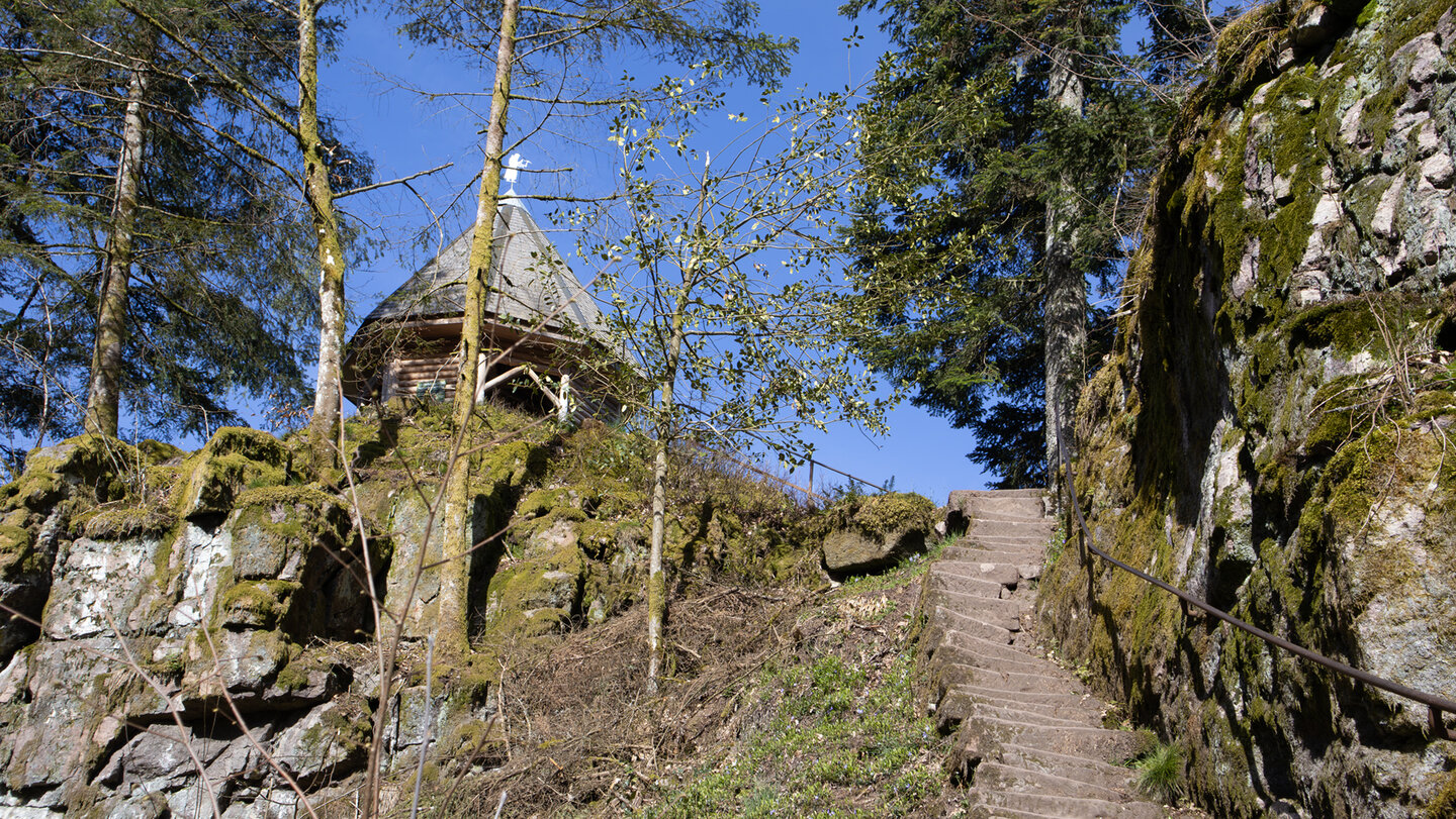 Pavillon am Burgbachfelsen