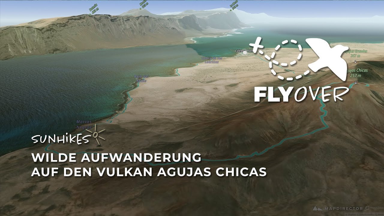 Vulkan Agujas Chicas Wanderung auf La Graciosa – Flyover