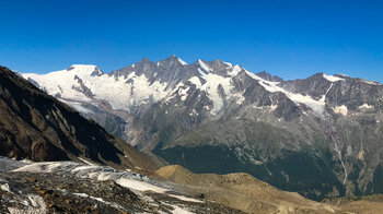 die Mischabelgruppe in den Walliser Alpen