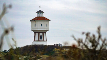 Blick auf den Wasserturm von Langeoog