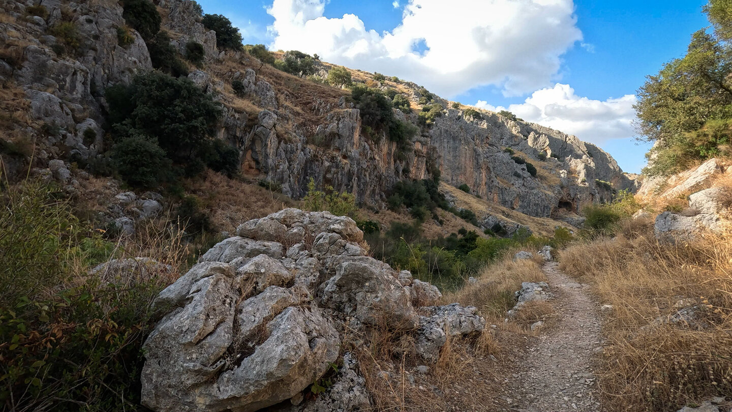 Wanderroute im Tal des Río Bailón