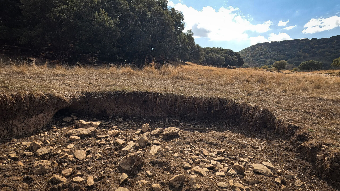 versiegte Quelle des Río Fuenseca