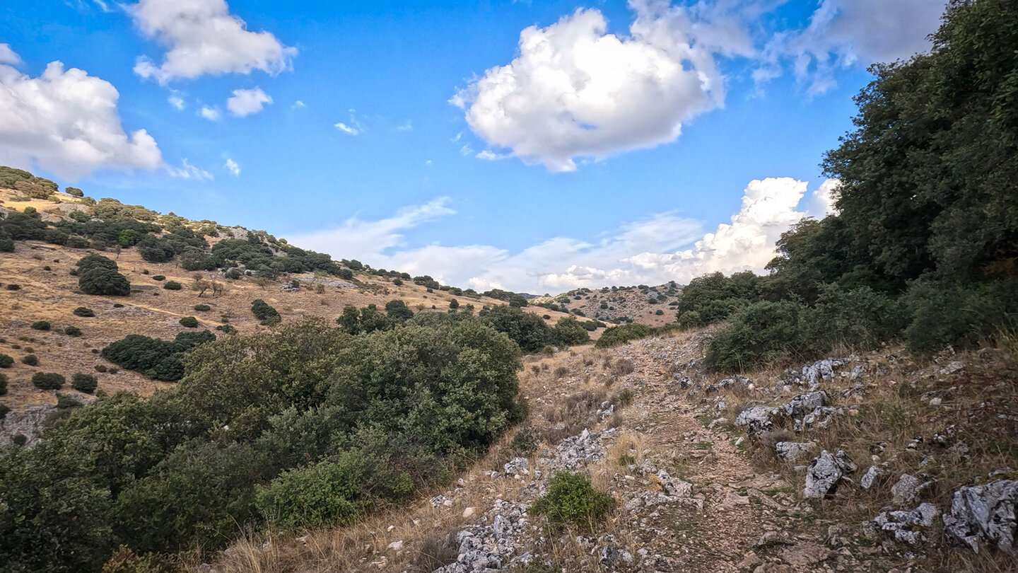 Route im Tal des Río Bailón