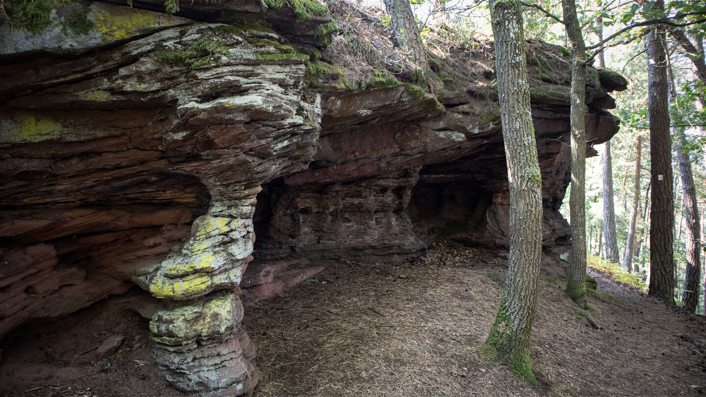Wanderweg an den Sprinzelfelsen.