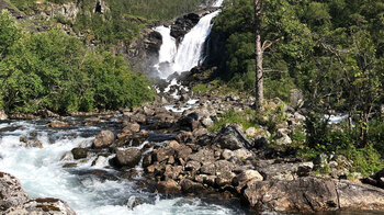 Nyastølfossen im Hardangervidda-Nationalpark