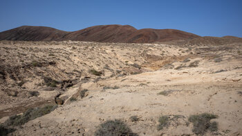die Vulkan Las Agujas Grandes und Las Agujas Chicas auf La Graciosa bei Lanzarote