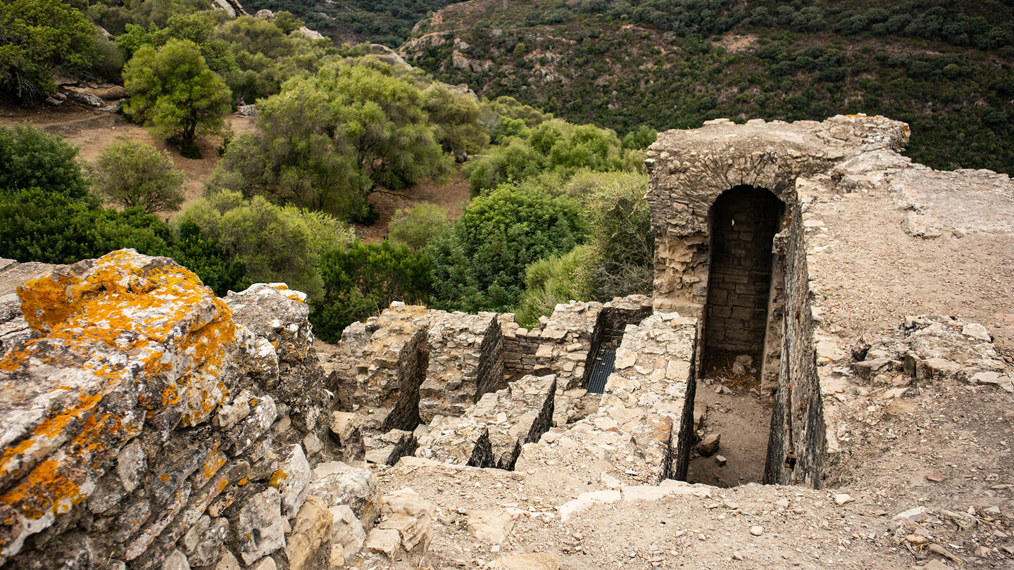 die Ruinen des Templo Romano von Jimena de la Frontera