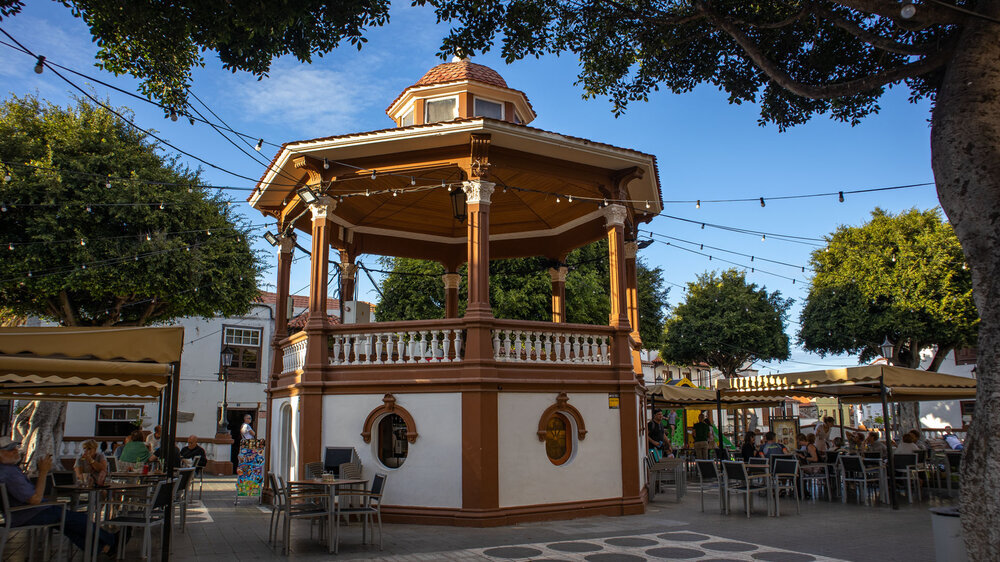 Das Ziel der Wanderung ist der Kiosk in Los Silos Das Ziel der Wanderung ist der Kiosk in Los Silos