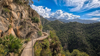 Wanderweg am Wasserkanal Acequia Lízar bei Frigiliana