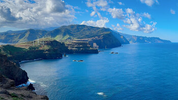 Windkraftanlagen an der Steilküste