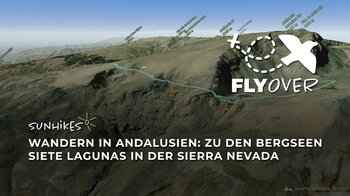 Andalusiens alpine Seenwelt: Die Siete Lagunas in der Sierra Nevada im 3D-Flyover