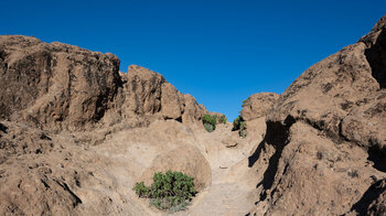 Wanderpfad auf dem Felsplateau des Roque Nublo